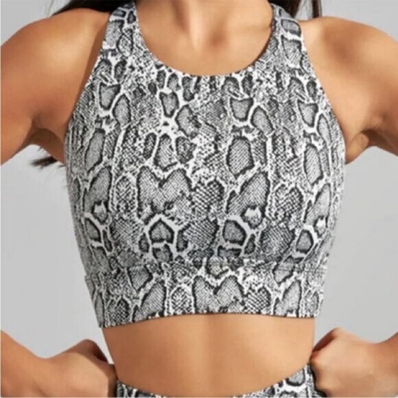 Buffbunny Evolve Jacquard Sports In Reptilia Print Black White Size XS - Picture 1 of 5
